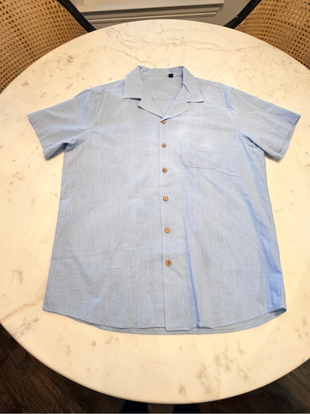 Coofandy Light Blue Men's Linen like beach pants.  Size Large. NWOT